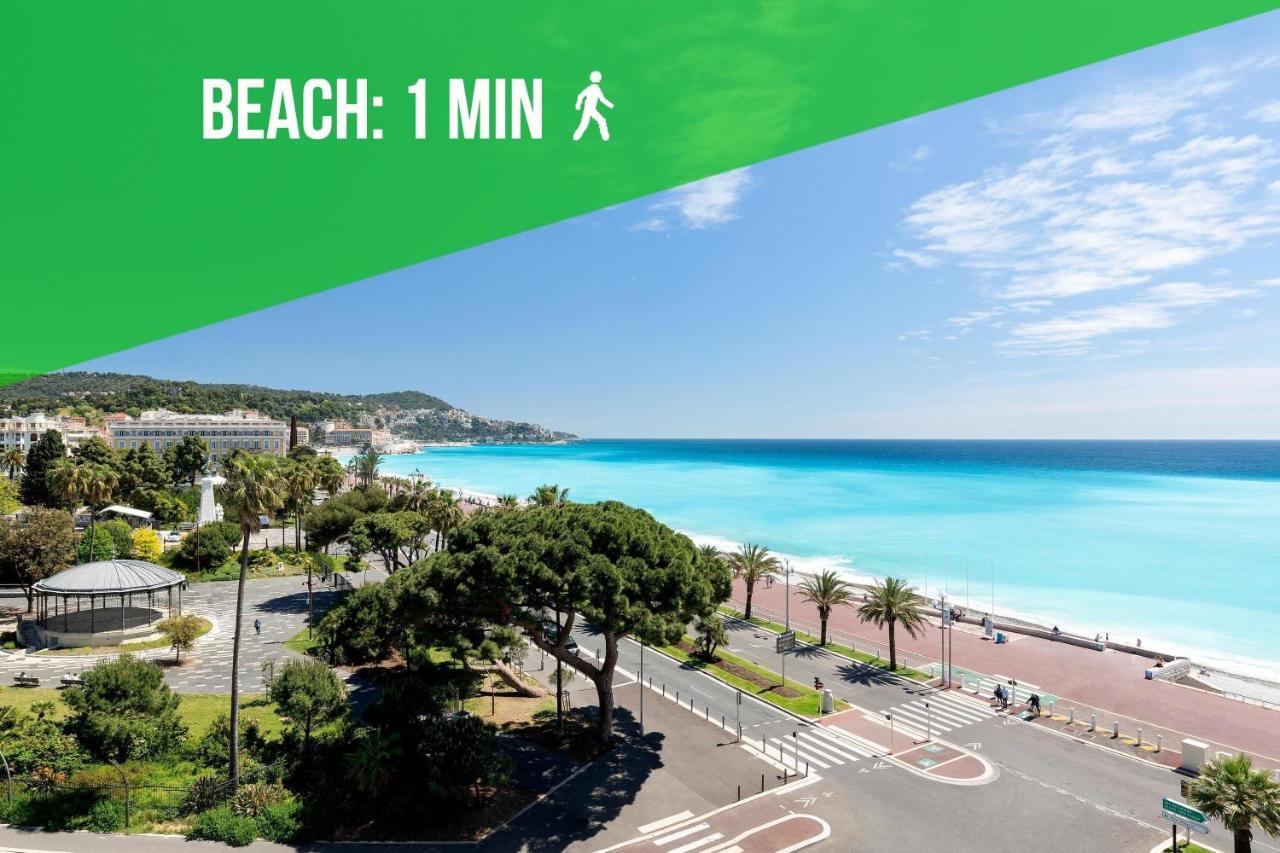 Sea - 2 Bedroom - Kitchen - Wifi - Tramway - Air Conditioner Niza Exterior foto